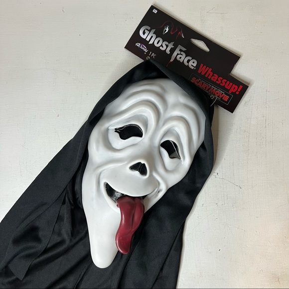 NEW Scream Ghostface Scary Movie Whassup! Tongue Stoned Mask Wassup! 2022 - Picture 2 of 5